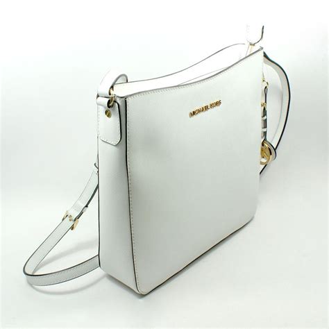 michael kors crossbody white bag|Michael Kors Crossbody thick strap.